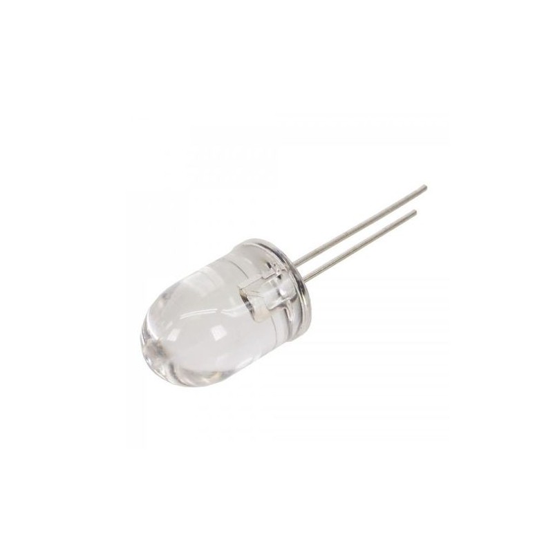 Diodo LED rosso 10mm 19000 mcd - confezione 5 pezzi