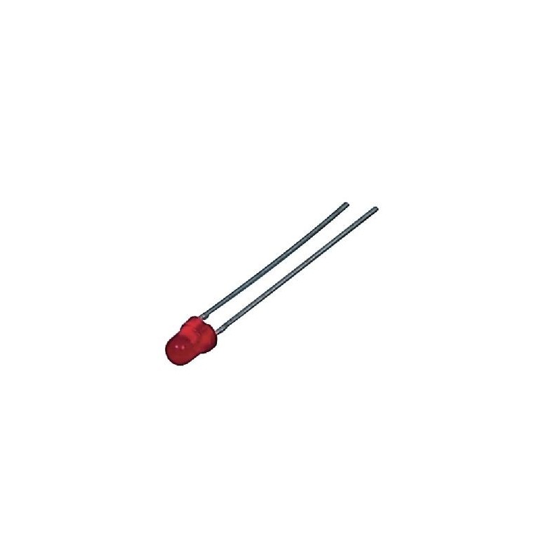 Diodo LED 3mm rosso