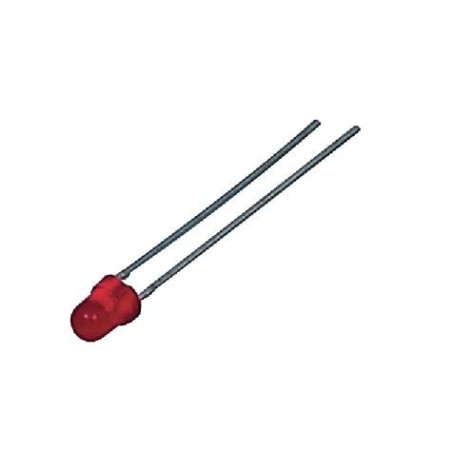 Diodo LED 3mm rosso