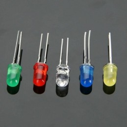 Kit diodi led 5mm 500pz 5 colori