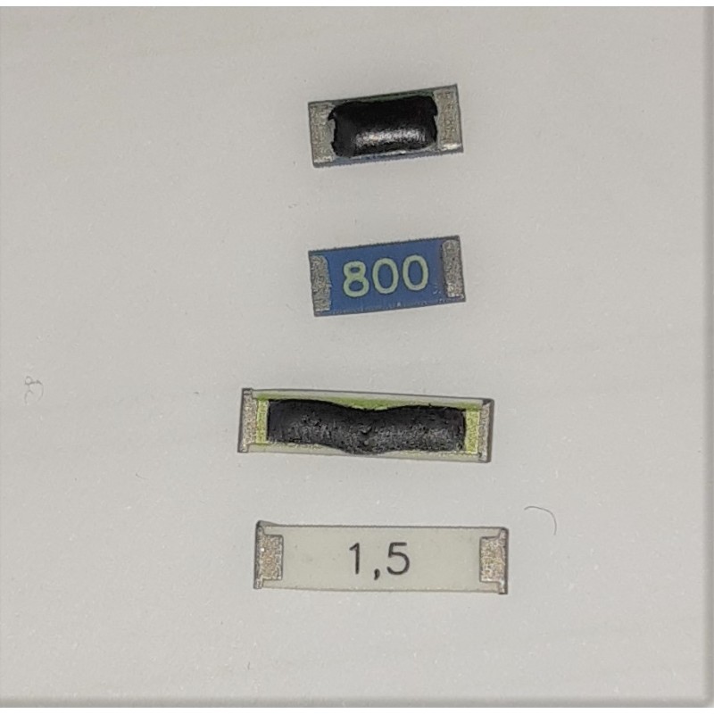 Fusibile SMD 800mA 63Vac - confezione 10 pezzi