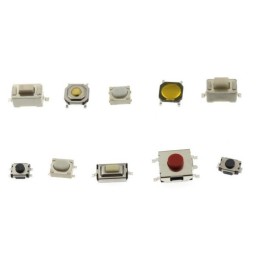 Kit 250 interruttori a pulsante tattile varie misure