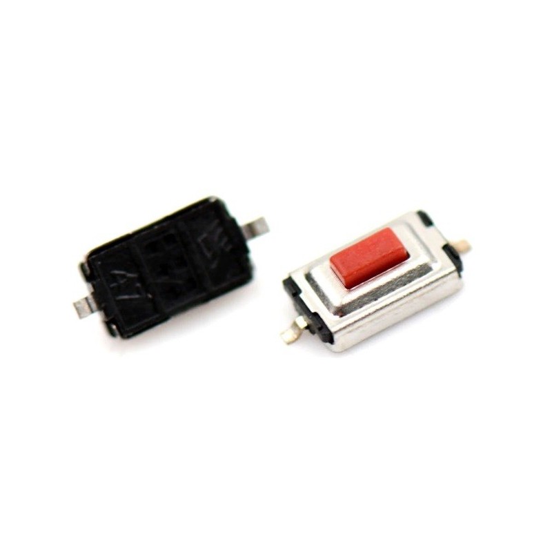 Micro interruttore a pulsante SMD 3x6x2mm rosso confezione da 1000
