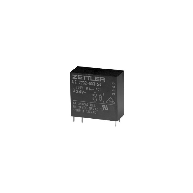 Relè 24V DPDT AZ732-118-52 - ZETTLER
