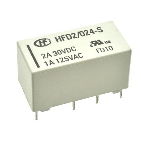 Relè 24V DPDT - HFD2/024-S-L1