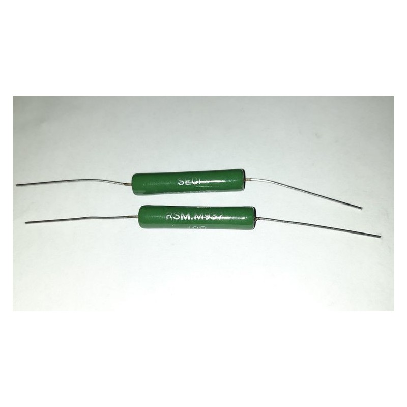 Resistenza a filo SECI 18 ohm - 18R 10W 5% - NOS - confezione 2 pezzi