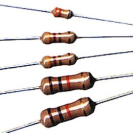 Resistenza 4,7 Ohm - 1/4W - 5% - confezione 100 pezzi