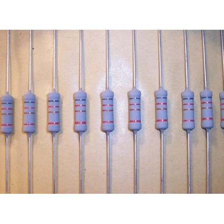 Resistenza 1,5 Kohm 2W 10% - confezione 10 pezzi